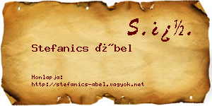 Stefanics Ábel névjegykártya